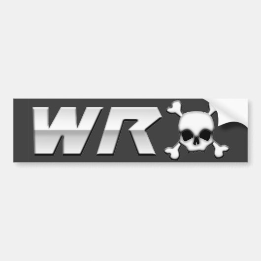 WRX met scull Bumpersticker (Voorkant)
