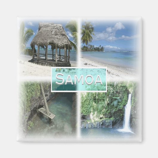 WS0013 Oceanië, Samoa, Koelkast Magneet (Voorkant)