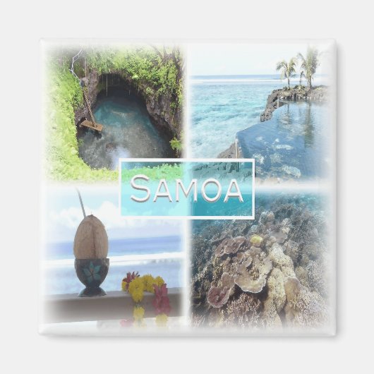 WS0014 Oceanië, Samoa, Koelkast Magneet (Voorkant)