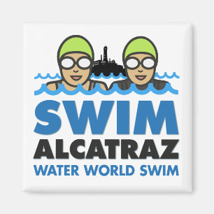WS Swim Alcatraz magnet