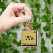 Ws - Wilhelm Scream Chemie Element Symbool T-shirt Sleutelhanger (Hand)