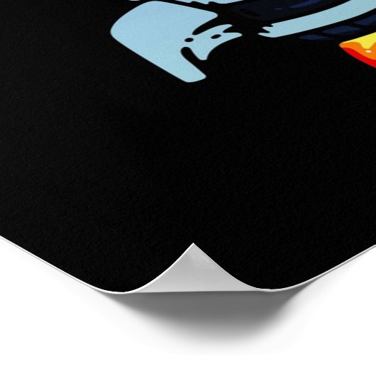 WSB NAAR MOON WallStreetBets GME AMC Poster (Hoek)