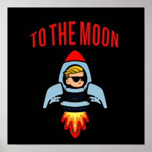 WSB NAAR MOON WallStreetBets GME AMC Poster