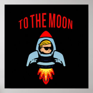 WSB NAAR MOON WallStreetBets GME AMC Poster