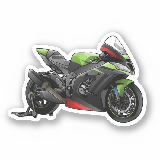 WSBK Kawasaki Sticker (Voorkant)