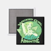 Wschad Girl Absinthe Magnet (Voorkant / Achterkant)