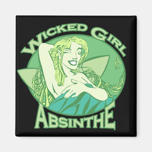 Wschad Girl Absinthe Magnet (Voorkant)