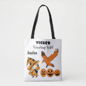 Wschopende zwerfgetuige gepersonaliseerd Halloween Tote Bag (Voorkant)