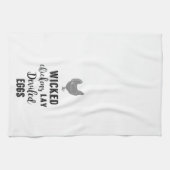 Wschoppen kippen Lay Deviled Eggs Kitchen Towel Theedoek (Horizontaal)