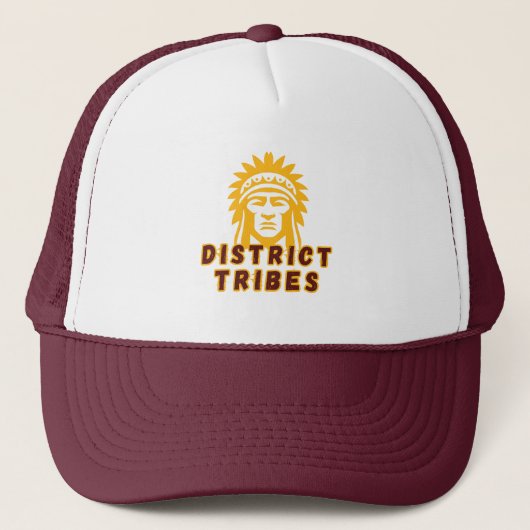 WSH D.C. Sport "District Tribes" Trucker Hat Trucker Pet (Voorkant)