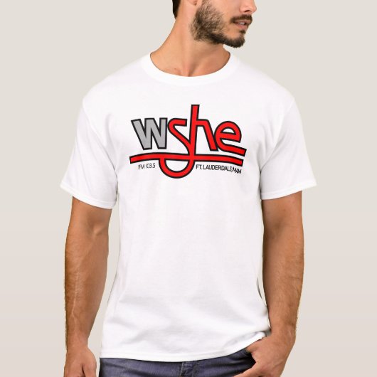 WSHE 103.5 MIAMI FT LAUDERDALE  LOGO T-SHIRT (Voorkant)