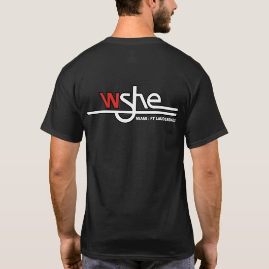 WSHE Mannen T-Shirt Black (Achterkant)
