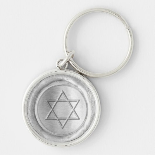 WSM - Silver - Star-of-David - Sleutelhanger (Voorkant)