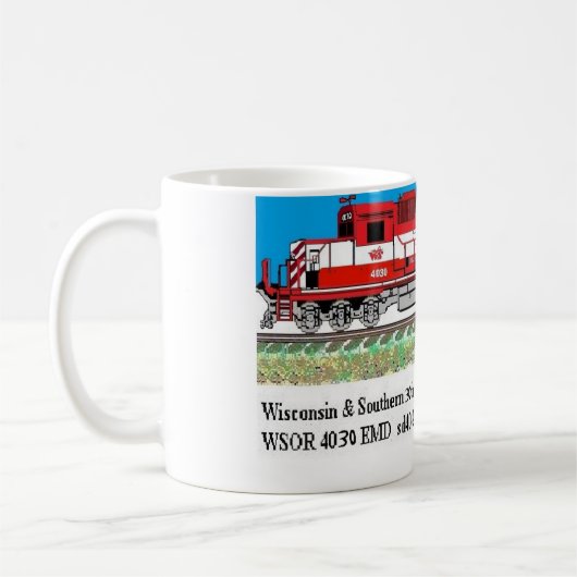 WSOR 4030 Klassieke witte Mok (Links)