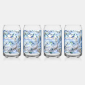 wssbx 'Blue Ice' Drinkware Set Blikvorm Glas (Voorkant)