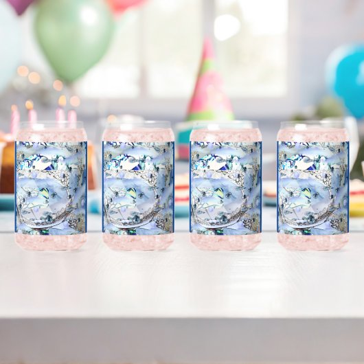 wssbx 'Blue Ice' Drinkware Set Blikvorm Glas (Insitu (Verjaardag))