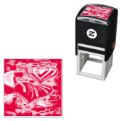 WSSBX Snoep Hearts Zelfinktende Rubber Stamp Stempel (In situ)