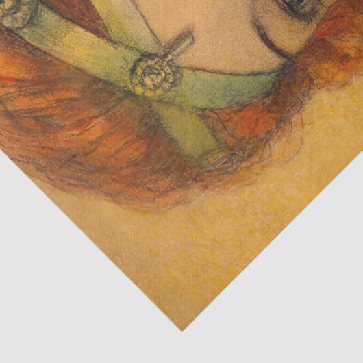 WT Benda Art Deco Woman - ontkoppeling Tissuepapier (Detail)