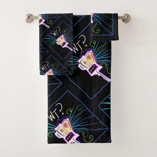 WT? WAT? EMOJI Meemogie Bad Handdoek (Insitu)