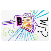 WT? WAT? EMOJI Meemogie Magneet (Horizontaal)