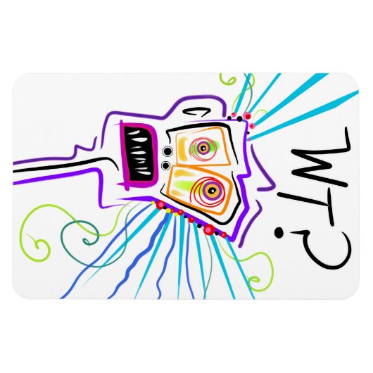 WT? WAT? EMOJI Meemogie Magneet (Horizontaal)