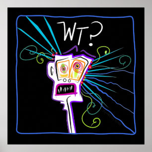 WT? WAT? EMOJI Meemogie Poster