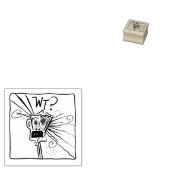 WT? WAT? EMOJI Meemogie Rubberstempel (Gestempeld)