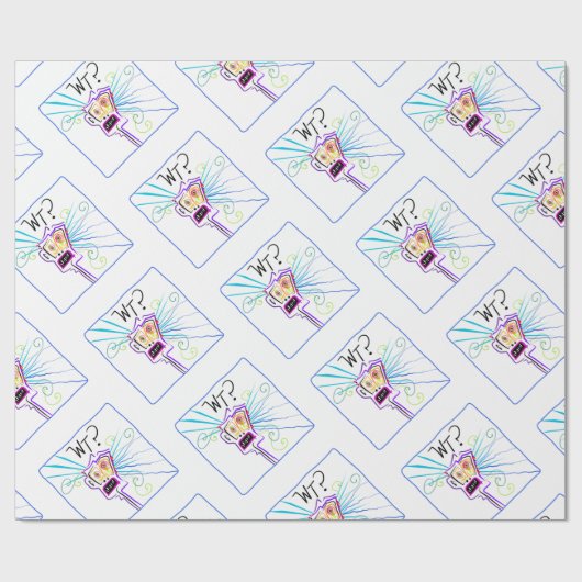 WT? - WAT IS HET? EMOJI Meemogie Cadeaupapier (Vlak)