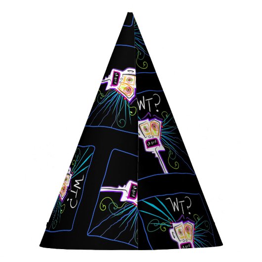 WT? - WAT IS HET? EMOJI Meemogie Feesthoedjes (Achterkant)