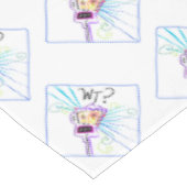 WT? - WAT IS HET? EMOJI Meemogie Tafelkleed (Gekanteld)