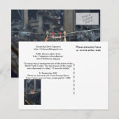 WTC6 afbeelding 2 over niet-glanzende achterzijde  Briefkaart (Voorkant / Achterkant)