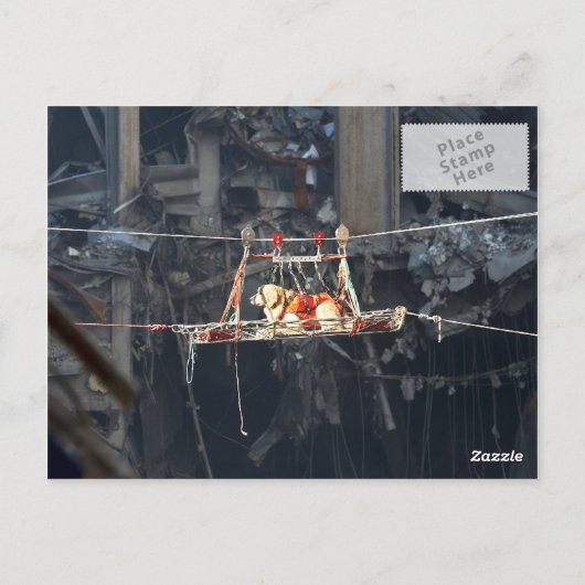 WTC6 afbeelding 2 over niet-glanzende achterzijde  Briefkaart (Achterkant)