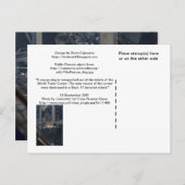 WTC6-afbeelding op niet-glanzende achterzijde van  Briefkaart (Voorkant / Achterkant)