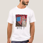 "WTC 7" Organic White T-Shirt (Voorkant)