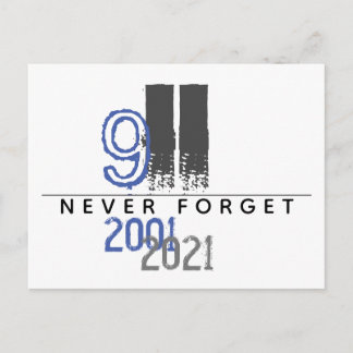 WTC 911 Grijs Nooit Vergeten 20ste Verjaardag Briefkaart