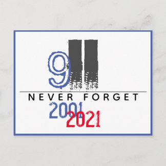 WTC 911 Patriottisch Nooit Vergeten 20e Herdenking Briefkaart