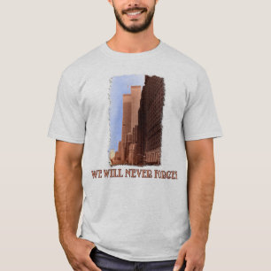 WTC Street Uitzicht vergeet nooit 9/11 Tshirts