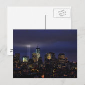 WTC Tribute in Light - 9/11/2011 in twiight Briefkaart (Voorkant / Achterkant)