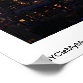 WTC Tribute in Light - 9/11/2011 in twiight Poster (Hoek)