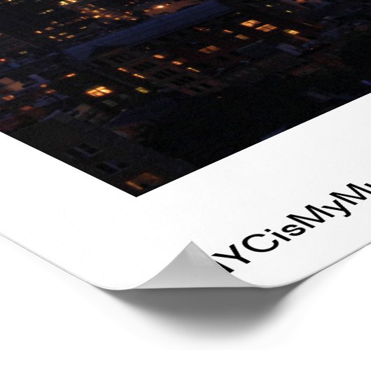 WTC Tribute in Light - 9/11/2011 in twiight Poster (Hoek)