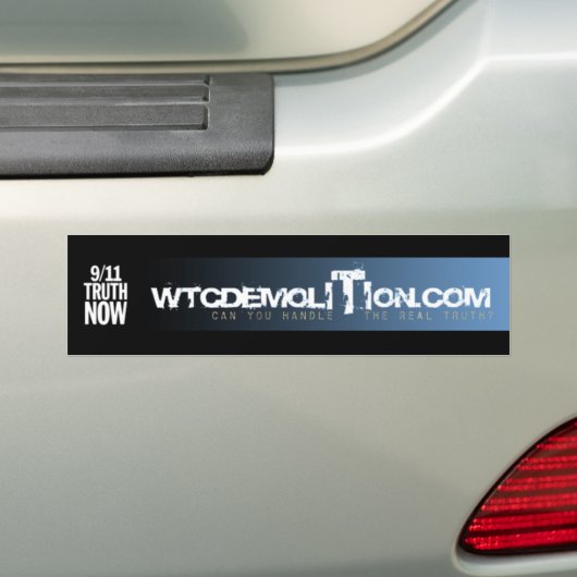 WTCDEMOLITION.COM - Gepersonaliseerd Bumpersticker (Op auto)