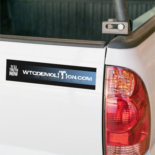 WTCDEMOLITION.COM - Gepersonaliseerd Bumpersticker (Op Truck)