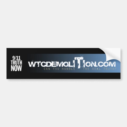 WTCDEMOLITION.COM - Gepersonaliseerd Bumpersticker (Voorkant)