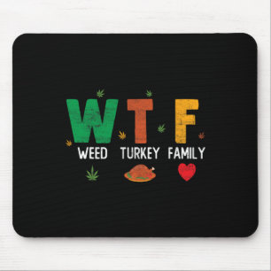 Wtf1 Wijnkalkoen Voetbal - Leuke Thanksgiving Day Muismat