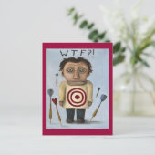 WTF!  2 BRIEFKAART (Staand voorkant)