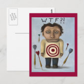 WTF!  2 BRIEFKAART (Voorkant / Achterkant)