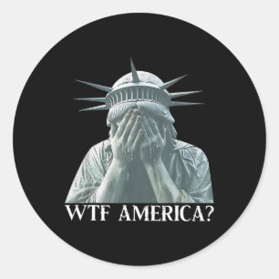 WTF America 8647 verzet zich tegen politieke en de Ronde Sticker