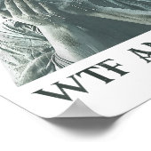 WTF America Vrijheidsbeeld huilt Poster (Hoek)