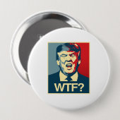 WTF - Anti-Trump Poster - Anti-Trump - Ronde Button 4,0 Cm (Voorkant /achterkant)