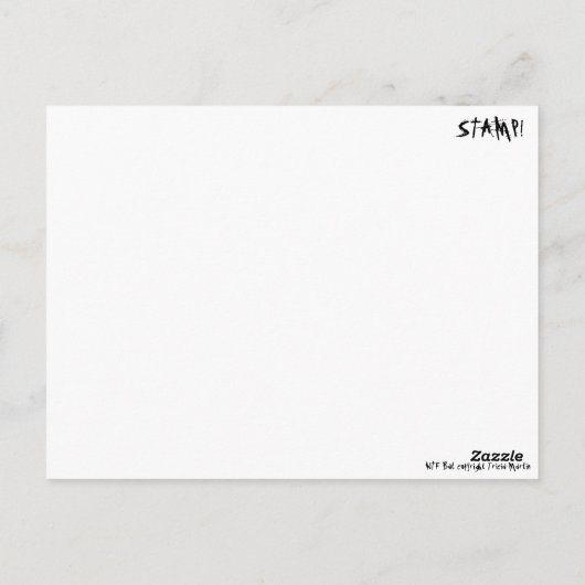 WTF Bat Creater Briefkaart (Achterkant)